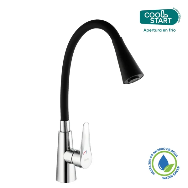 MONOMANDO COCINA FLEXIBLE NEGRO COOLSTART DUSCHY