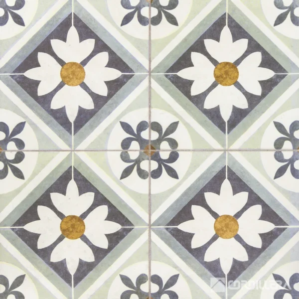CERAMICA FLOWER BLUE 2DA 45X45 (2.29M2) CORDILLERA